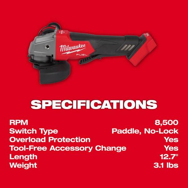 Milwaukee M18 FUEL 18V Lithium-Ion Brushless Cordless 4-1/2