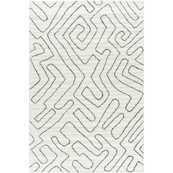 Livabliss Jules Charcoal/Gray 5 ft. x 8 ft. Modern Indoor Area Rug