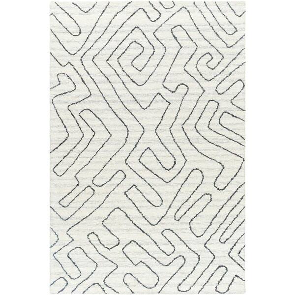 Livabliss Jules Charcoal/Gray 8 ft. x 10 ft. Modern Indoor Area Rug