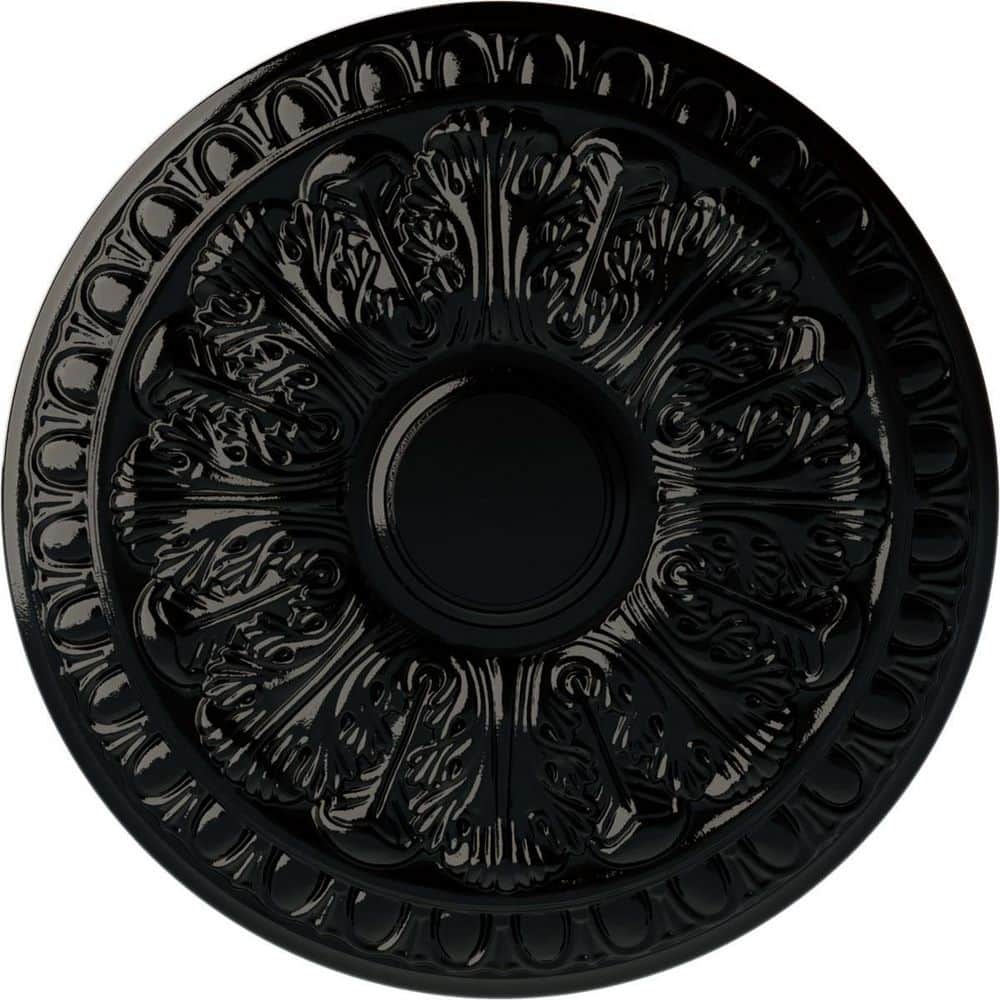 15-3/4 in. x 1-1/2 in. Colton Urethane Ceiling Medallion (Fits Canopies upto 4-3/4 in.), Black Pearl price history on PriceWatchPro
