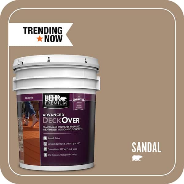 5 gal. #SC-121 Sandal Smooth Solid Color Exterior Wood and Concrete Coating