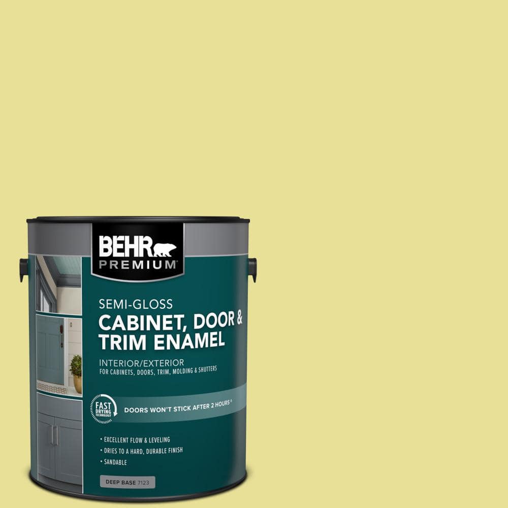 BEHR PREMIUM 1 gal. P3403 Reviving Green SemiGloss Enamel Interior