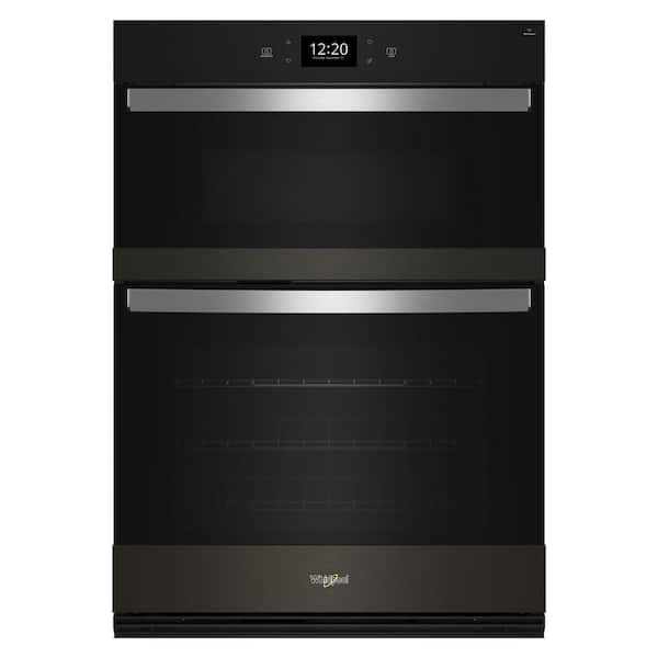 Whirlpool 30 in. Electric Wall Oven & Microwave Combo in Black Stainless Steel with PrintShield Finish with Air Fry