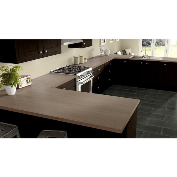 4 ft. x 8 ft. Laminate Sheet in Park Elm with Premium SoftGrain Finish