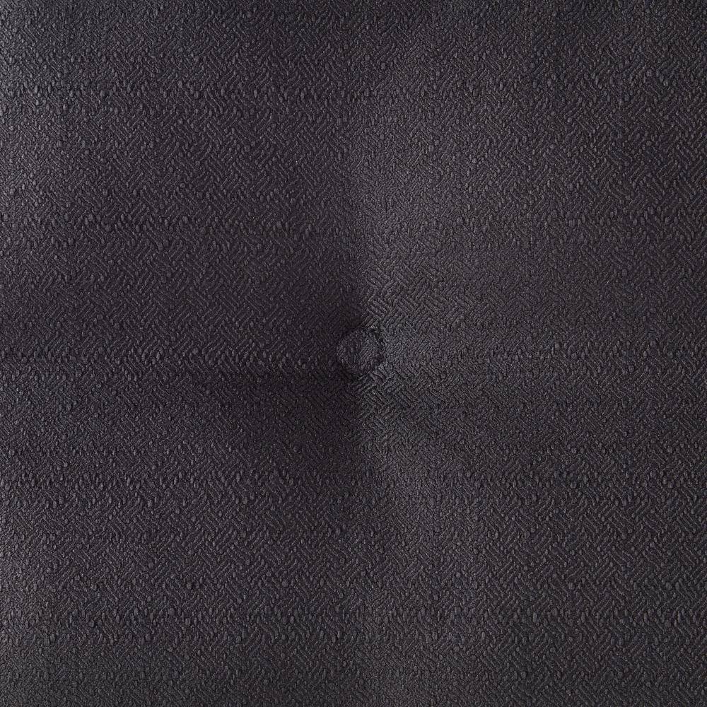 Small Black Tufted Polyester Square Dog Bed