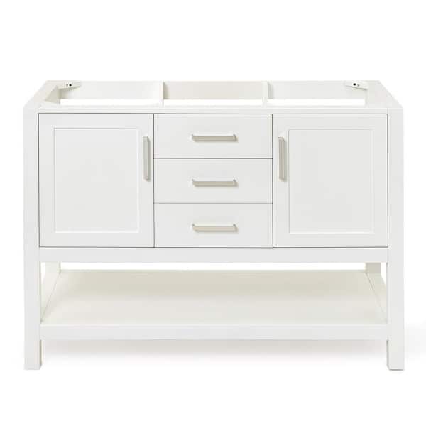 Bayhill 48 in. W x 21.5 in. D x 34.5 in. H Freestanding Bath Vanity Cabinet Only in White