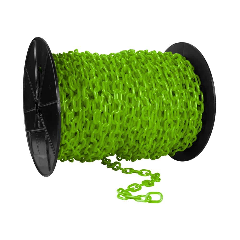 "1"" X 250' Safety Green Plastic Chain - Reel" price history on PriceWatchPro