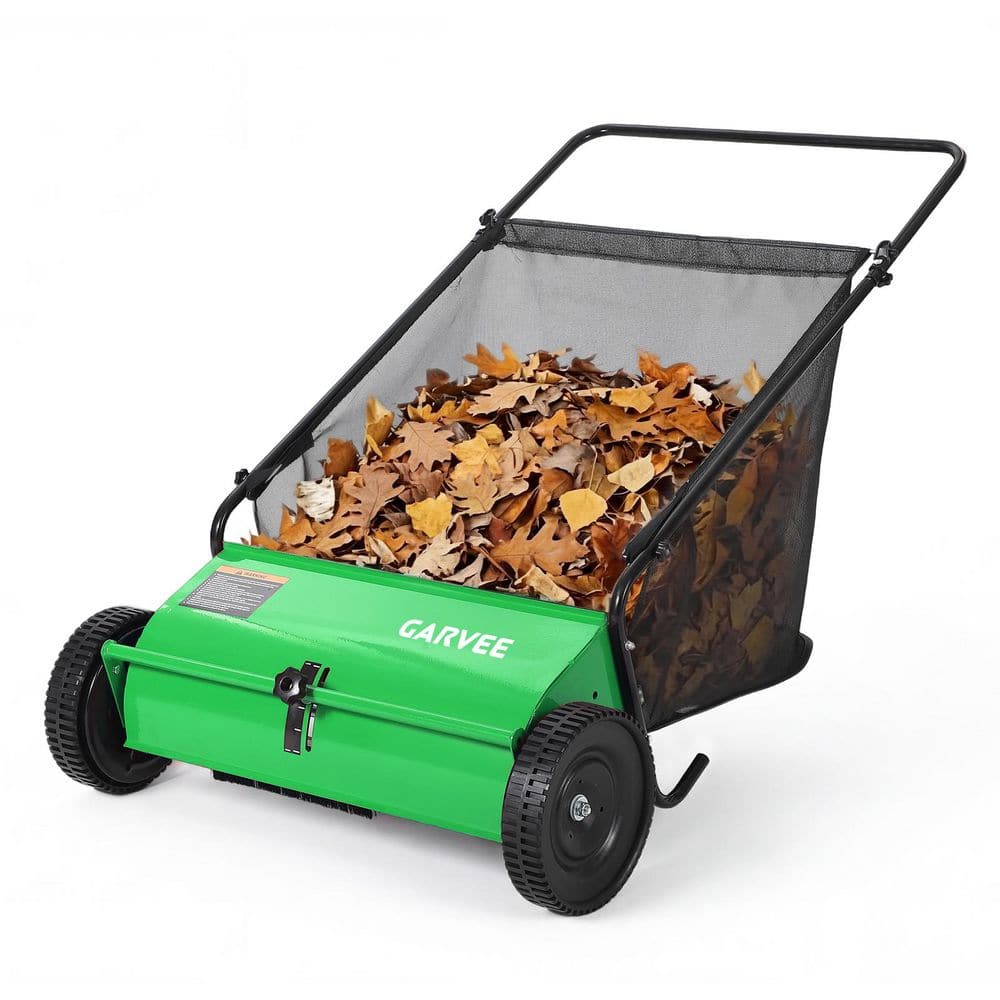 Durable Walk-Behind Push Lawn Sweeper – 26-Inch Heavy Duty Leaf & Grass Collector, 7 Cu. Ft. Capacit, Green price history on PriceWatchPro