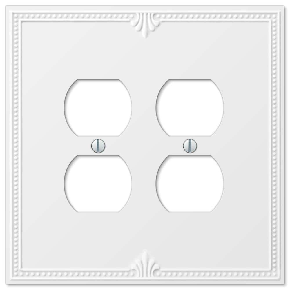 Richmond 2 Gang Duplex Composite Wall Plate - White price history on PriceWatchPro