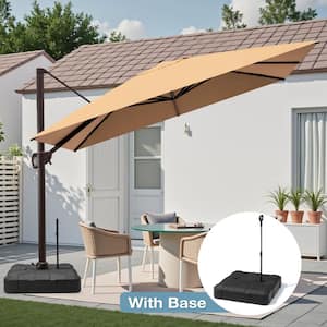 9.6' eastlake offset patio umbrella with base BILEK 6 x 9ft Outdoor Rectangular Market Umbrella, Waterproof Tilt Umbrella Crank and Push Button Tilt, Quick Installation, Best Choice for Garden, Lawn, Deck, Backyard & Pool providing you with a comfortable outdoor shading experience CLOUDFLY 11x 9 ft. Outdoor