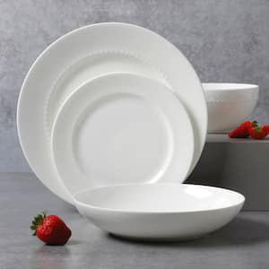 Gracious Dining 16-Piece White Dinnerware Set