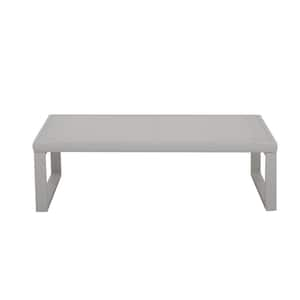 Aluminum Coffee Table Light Gray