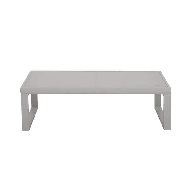 SUNVIVI Aluminum Coffee Table Light Gray