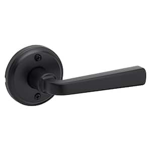 Trafford Matte Black Reversible Half-Dummy Hall Closet Handle with Microban Antimicrobial Technology