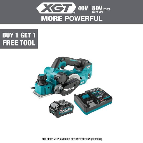 40-Volt XGT Brushless Cordless 3-1/4 in. Planer Kit, AWS Capable (4.0Ah)