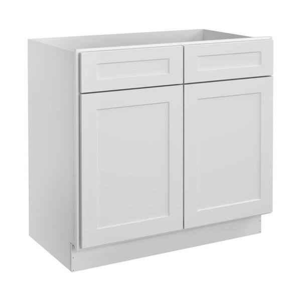 HOMEIBRO 30 in. W x 24 in. D x 34.5 in. H in Shaker White Plywood Ready ...