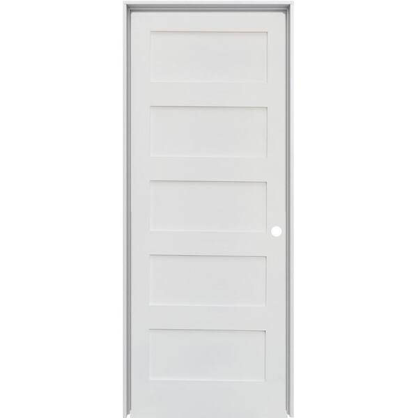 Krosswood Doors 32 In X 80 In Shaker 5 Panel Primed Solid Hybrid Core Mdf Left Hand Single Prehung Interior Door Kw Sh151 2868 Lh The Home Depot Krosswood Doors 32 In X 80 In Shaker 5 Panel Primed Solid Hybrid Core Mdf Left Hand Single Prehung Interior Door Kw Sh151 2868 Lh The Home Depot
