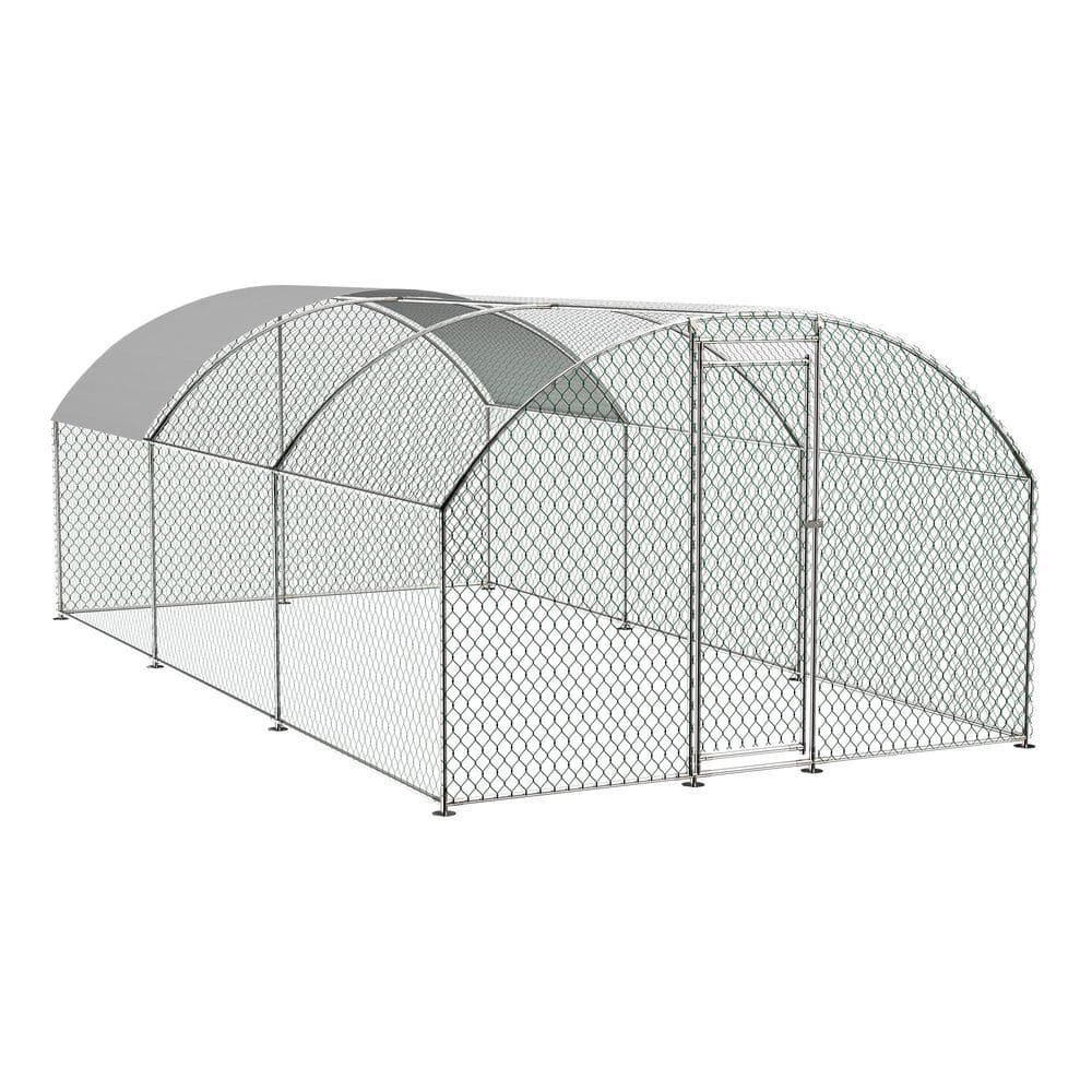 9.84 x 19.68 x 6.56 ft. Large Walk-in Dome Shaped Metal Chicken Coops with Waterproof and Anti-UV Cover, Poultry Fencing price history on PriceWatchPro
