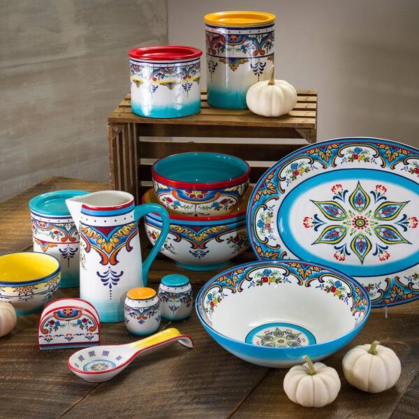 Euro Ceramica Zanzibar 4-Piece Accessory Set YS-ZB-1012 - The Home