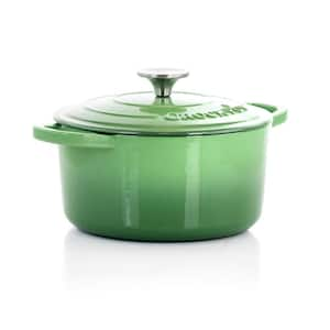 Cuisinart Cast Iron Casserole Dutch Oven, Green 7 Quart - Pre-Owned