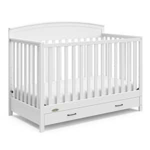 Benton White 5-in-1 Convertible Crib with Drawer