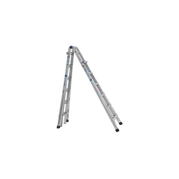 Werner - 26 ft. Reach Aluminum Telescoping Multi-Position Ladder with 300 lbs. Load Capacity Type IA Duty Rating