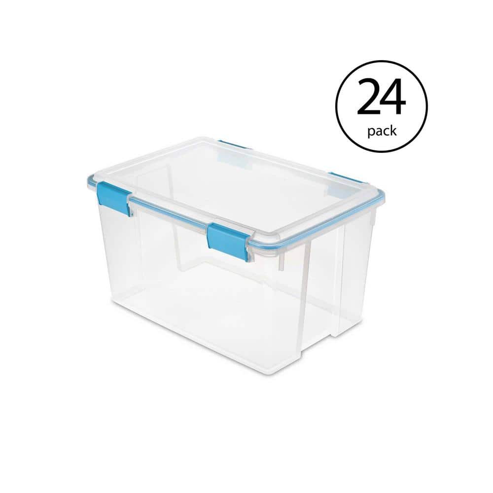 54 Qt. 4-Piece Gasket Storage Box Set in Clear with Blue Latches (24-Pack) price history on PriceWatchPro