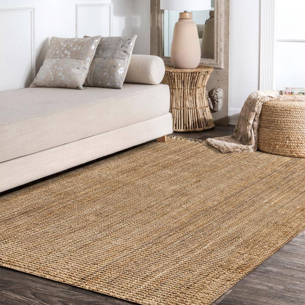 Handmade Natural Jute Braided 8' x 10' Area Rug