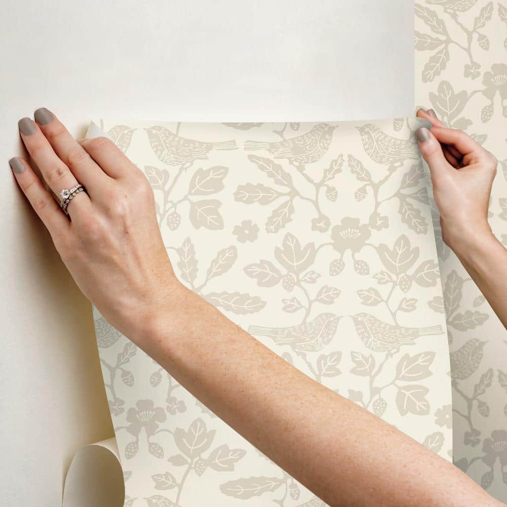 Wicker Beige Vinyl Peel and Stick Wallpaper