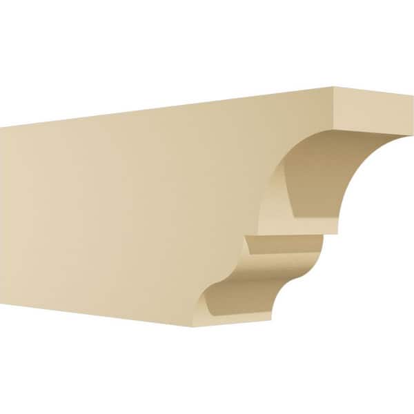 Ekena Millwork Standard Asheboro 4 in. W x 8 in. H x 20 in. D Signature Urethane Rafter Tail Outlooker