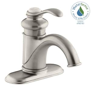 Fairfax Single Hole Single Handle Low-Arc Water-Saving Bathroom Faucet in Vibrant Brushed Nickel