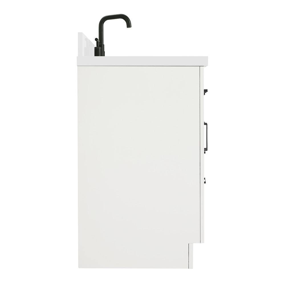 Hepburn 55" White Freestanding Single Basin Vanity Set