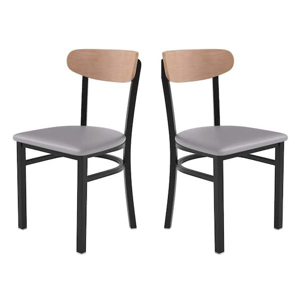 Vinyl best sale dining chairs