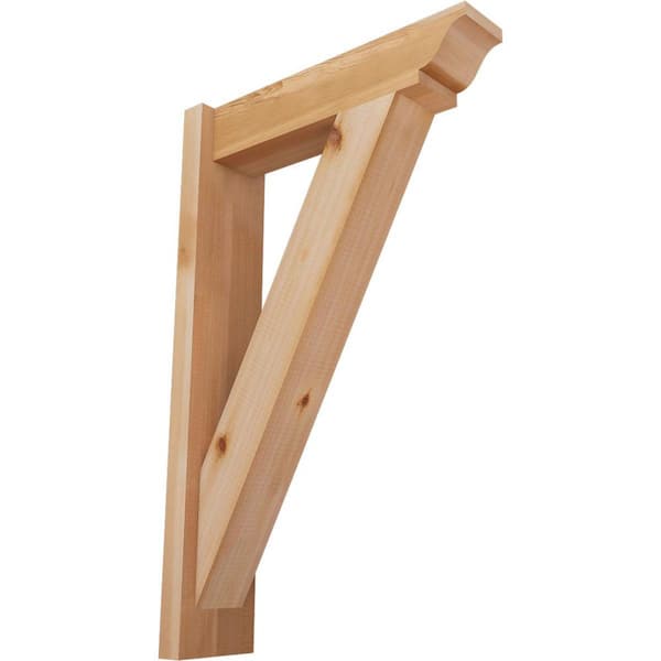 Ekena Millwork 6 in. x 32 in. x 20 in. Western Red Cedar Traditional Smooth Outlooker