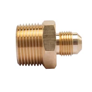 3/8 in. Flare x 3/4 in. MIP Brass Adapter Fitting (5-Pack)