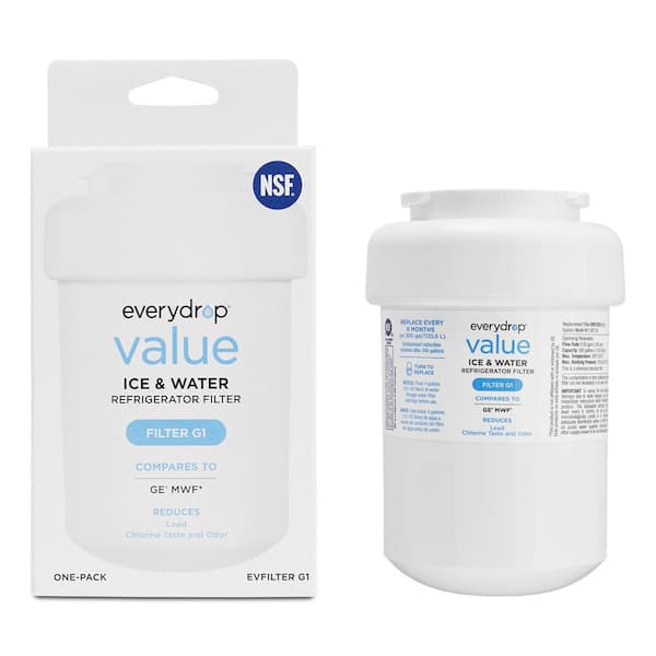 EveryDrop Everydrop Refrigerator Value Replacement Water Filter for GE MWF, 1-Pack