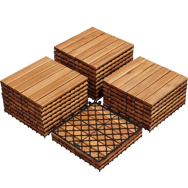 Patio 12 in. Interlocking Deck Tiles (27-Pack)