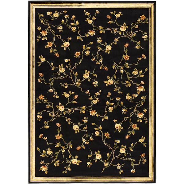 SAFAVIEH Lyndhurst Black 5 ft. x 8 ft. Border Area Rug