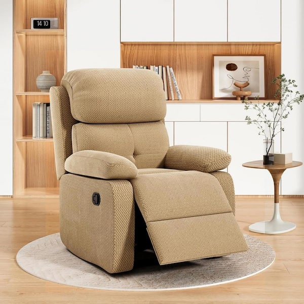Dovelina 39 in. x 34 in. Custom-Made Camel Adjustable Recliner Sofa Available