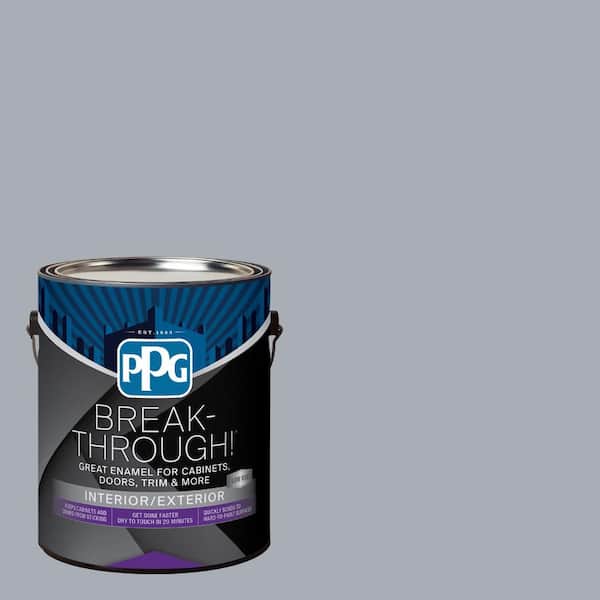 Break-Through! 1 gal. PPG0993-3 Gosling Gray Semi-Gloss Door, Trim & Cabinet Paint
