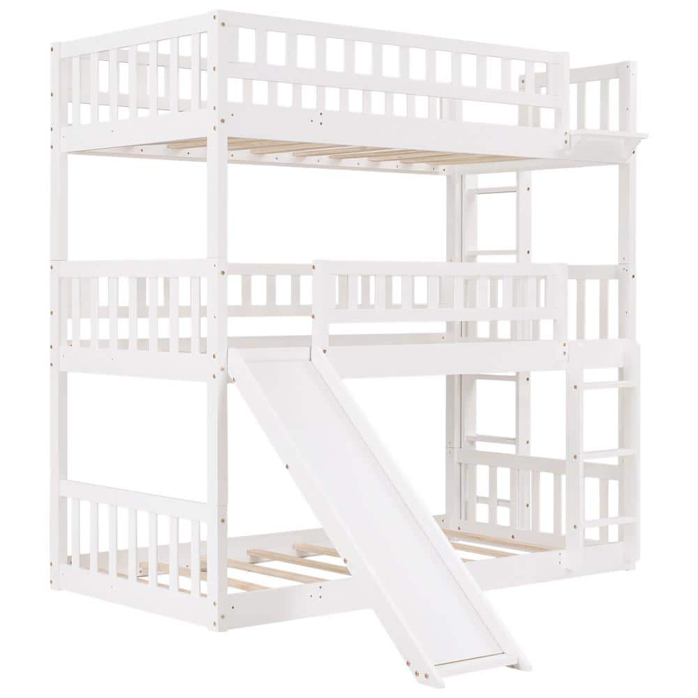 Over Twin Separable Triple Bunk Bed, Wooden Pegs For Bunk Beds