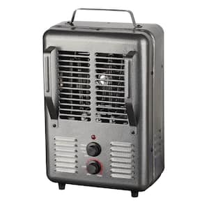 120-Volt Portable Electric Milk House Space Heater in Gray