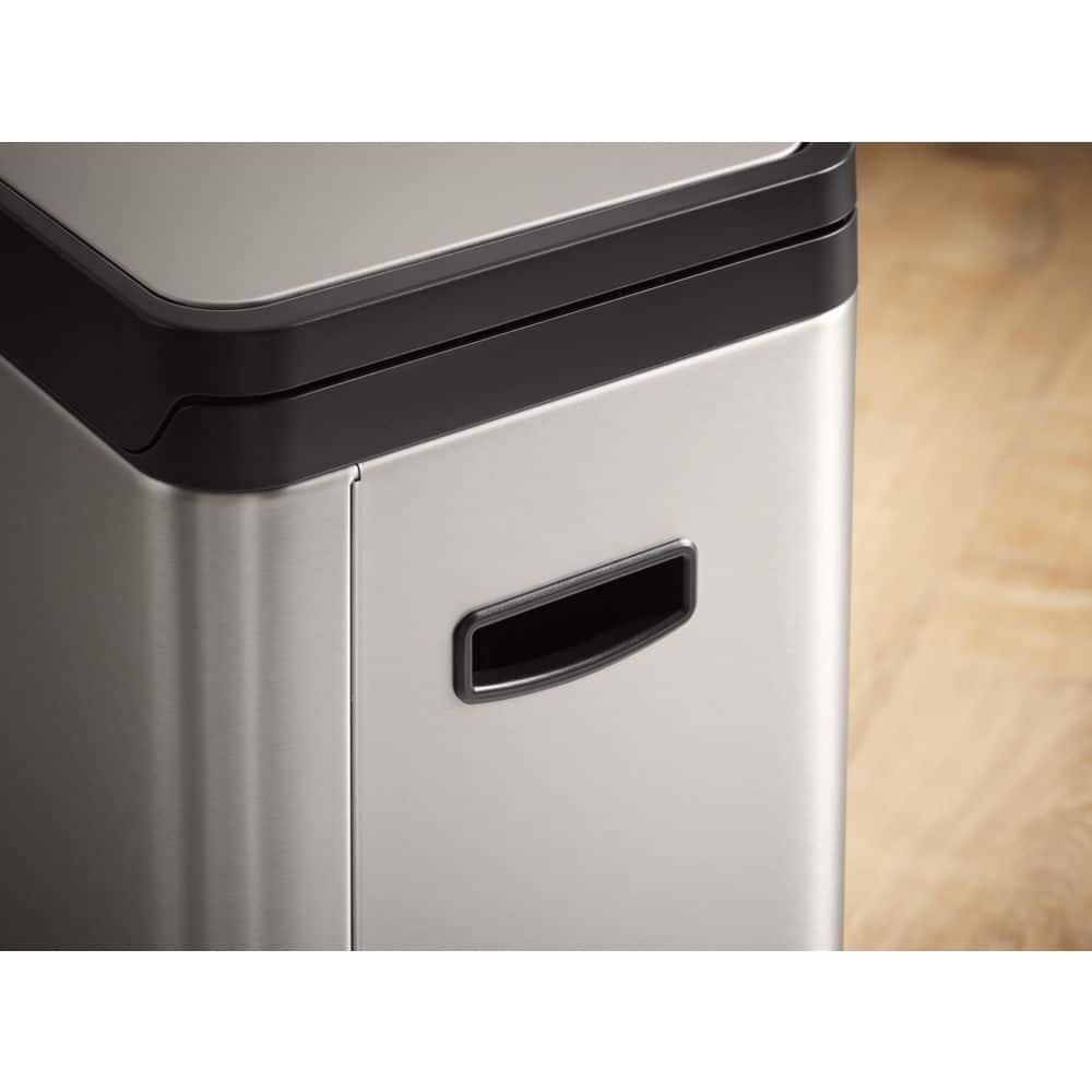 Stainless Steel 13 Gallon Fingerprint Resistant Kitchen Trash Can