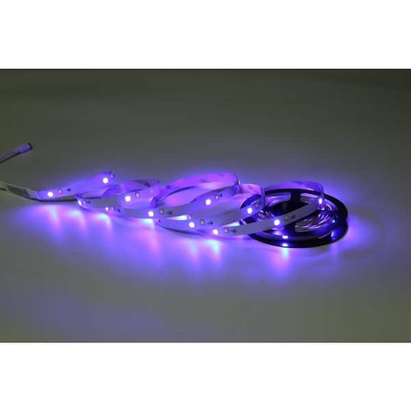 16.4 ft. Plug-In Dimmable Cuttable Color-Changing Integrated LED Strip Light