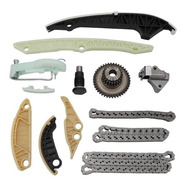 MAYASAF Engine Timing Chain Kit w/Chains, Guide Rails, & Sprocket, 2.0L