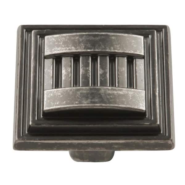 1-5/16 in. SQ Sydney Black Nickel Vibed Cabinet Knob
