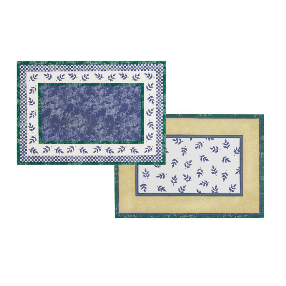 Multicolor Cotton Reversible Patterned Placemats Set of 4