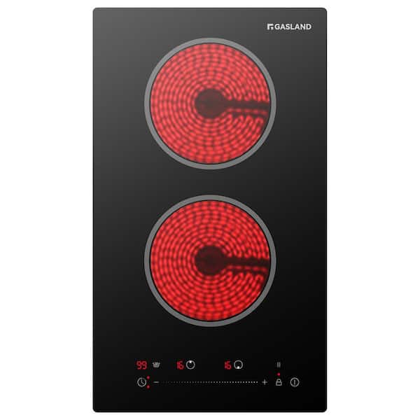 12 in. Built-In Smooth Top Radiant Electric Cooktop in Black, ETL Certified