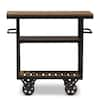 Baxton Studio Kennedy Vintage Industrial Kitchen Cart 28862 7211