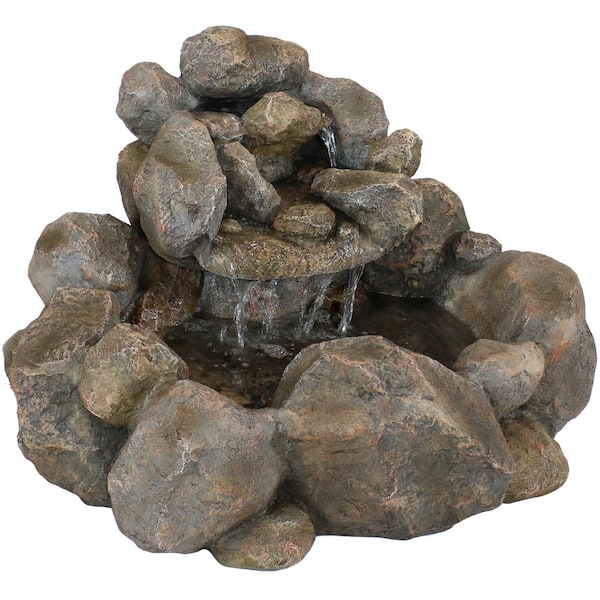 18 in. Rocky Ravine Outdoor Water Fountain